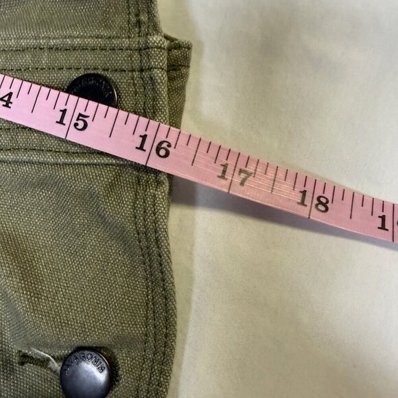 Patagonia W’s All Seasons Hemp Canvas Bib Overalls Small Green EUC - Picture 7 of 14